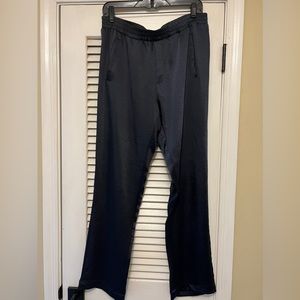 Lilla P Navy Blue Satin Pants Sz L